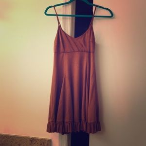 BCBG mini suede dress never worn